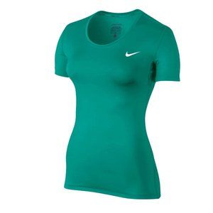 Nike Pro Cool Womens Short Sleeve Shirt Teal Small